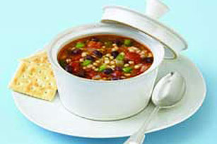 Tomato-Black Bean Barley Soup