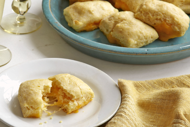 Cheese-Filled Cornmeal Biscuits