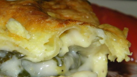 Sausage Spinach Alfredo Lasagna