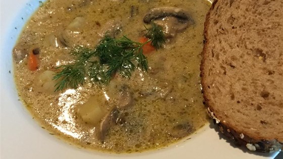 Russian Mushroom and Potato Soup