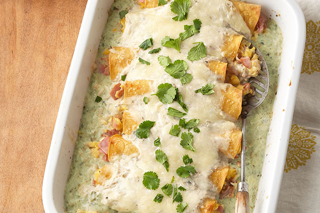 Make-Ahead Ham & Egg Enchiladas