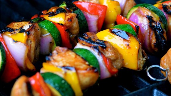 Yummy Honey Chicken Kabobs