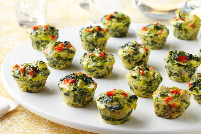 Mini Spinach-Artichoke Frittatas