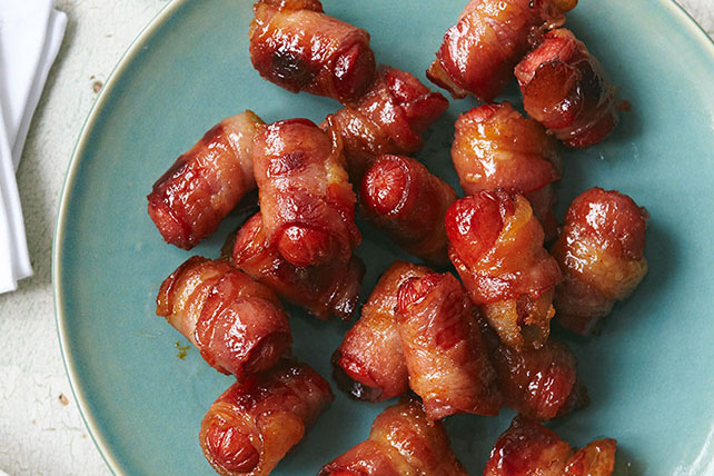 Bacon-Wrapped Hot Dog Bites