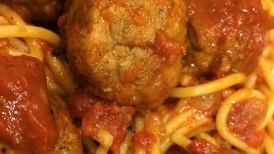 Healthier Italian Spaghetti Sauce with Meatballs