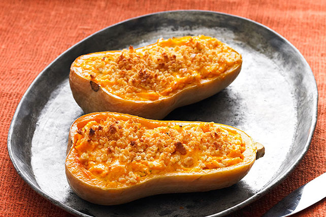 Cheesy Stuffed Butternut Squash