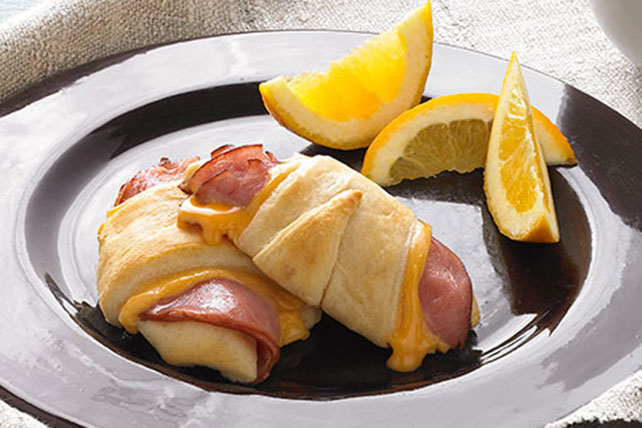 Hot Ham and Cheese Roll-Ups