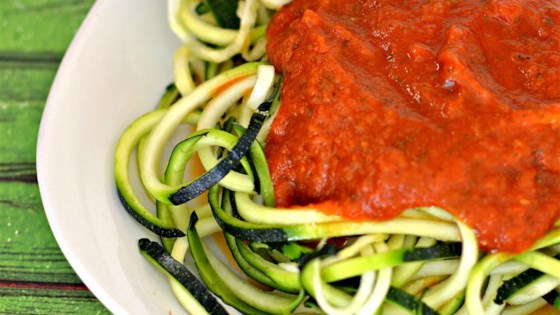 Zucchini Spaghetti alla Marinara