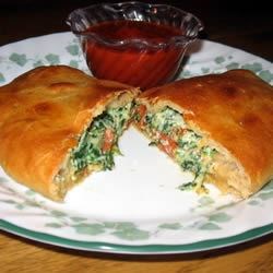 Unbelievable Spinach Calzones