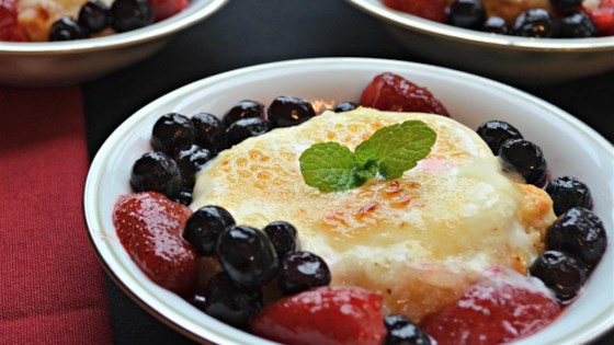 Mascarpone Brulee with Fresh Berries