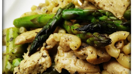 Chicken, Asparagus, and Mushroom Skillet