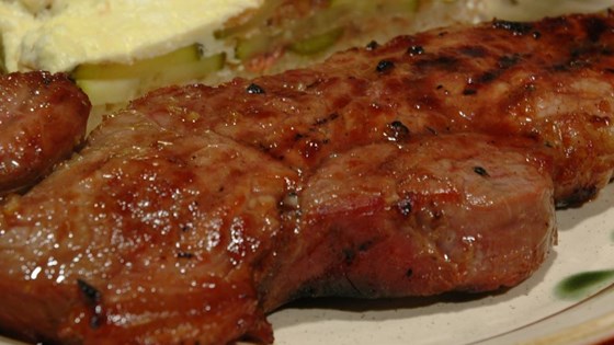 Rib Eye Steaks with a Soy and Ginger Marinade