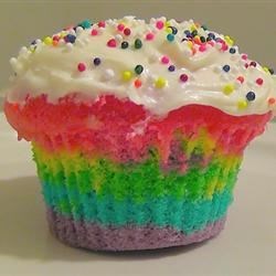 Rainbow Clown Cake