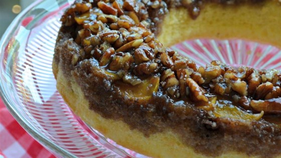 Peach Amaretto Upside-Down Cake