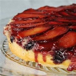 Plum Blueberry Upside Down Cake