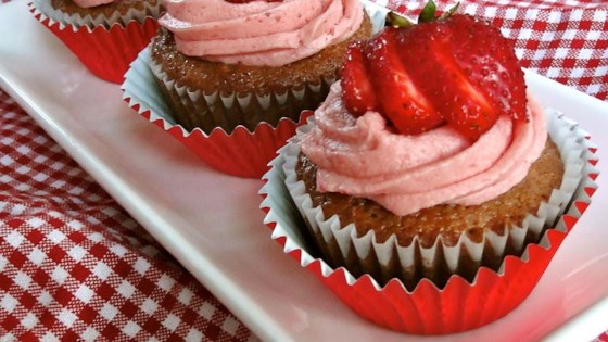 REALLY Real Strawberry Cupcakes