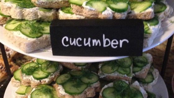 Easy Cucumber Party Sandwiches