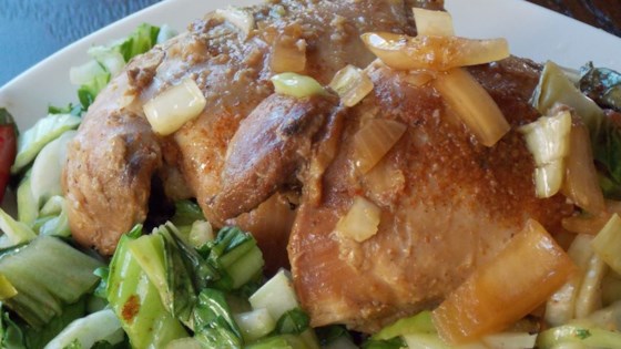 Slow Cooker Adobo Chicken with Bok Choy