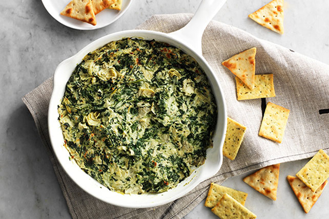 Savory Parmesan Spinach-Artichoke Dip