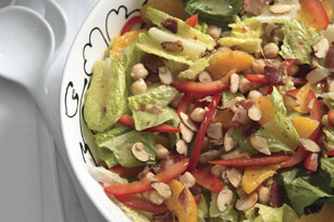 Chickpea Salad with Spiced Almonds