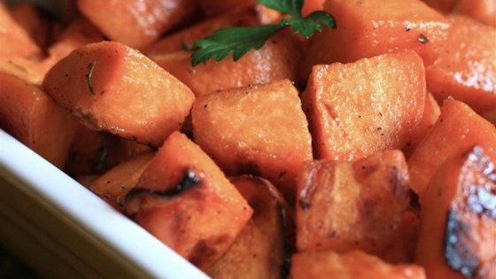 Honey and Rosemary Sweet Potatoes