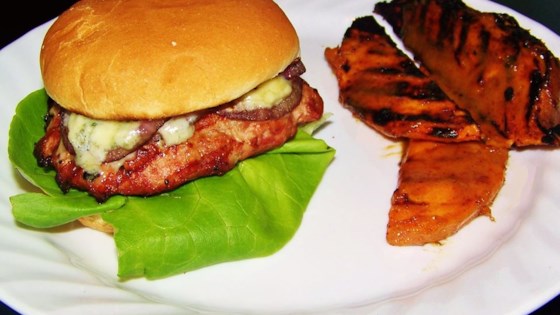 Mushroom Blue Cheese Turkey Burgers