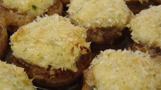 Savory Crab Stuffed Mushrooms