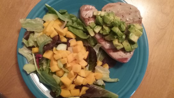 Sashimi Tuna Salad With Mint Lime Cilantro Dressing