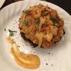 Crab and Lobster Stuffed Mushrooms