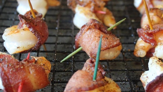 Bacon Wrapped Barbeque Shrimp