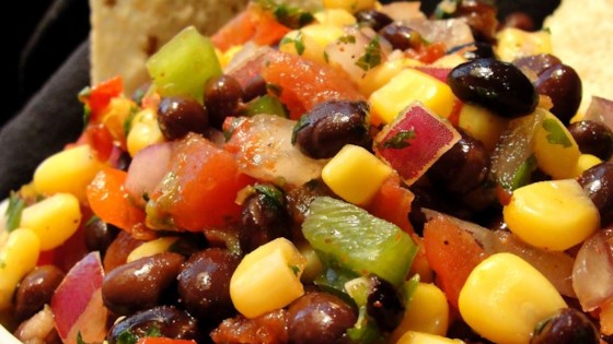 Heather's Cilantro, Black Bean, and Corn Salsa