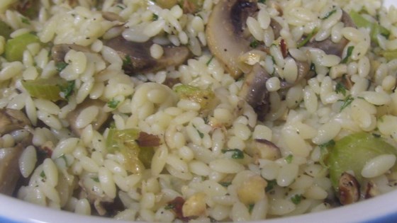 Hazelnut-Mushroom Pilaf