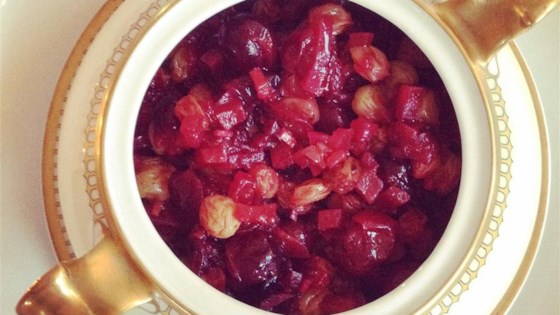 Cranberry, Apple, and Fresh Ginger Chutney