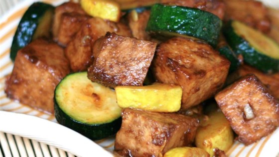 Yellow Squash and Tofu Stir Fry