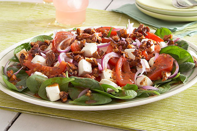 Warm Spinach Salad with Tomatoes