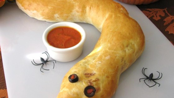 Spooky Calzone Snake