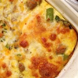 Overnight Asparagus Mushroom Strata