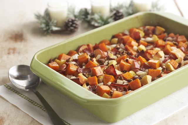 Apple-Bacon Sweet Potatoes