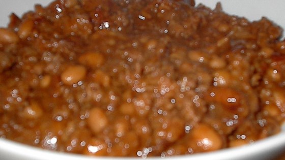 Slow Cooker Bean Casserole AKA Sweet Chili