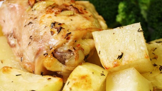 Lebanese Chicken and Potatoes