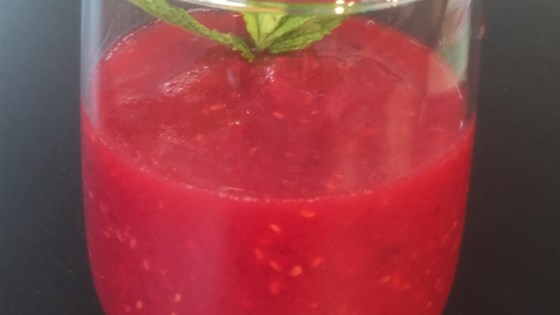 Raspberry Rose Wine Slushie