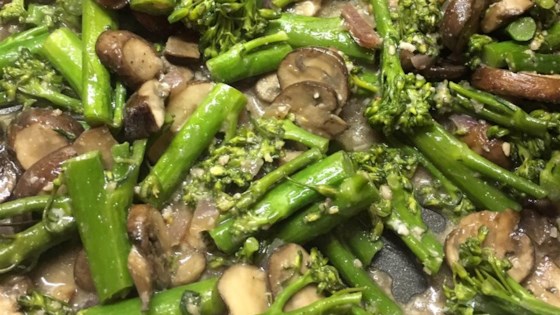 Broccoli Rabe with Portobello Mushroom