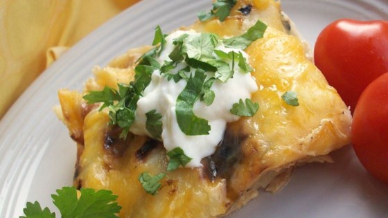 Quick and Easy Green Chile Chicken Enchilada Casserole