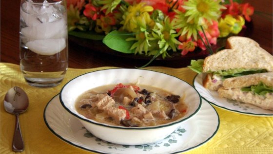 Chicken, Fennel and Mushroom Soup