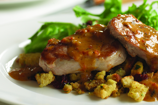 Pork Medallions with Cranberry Stuffing