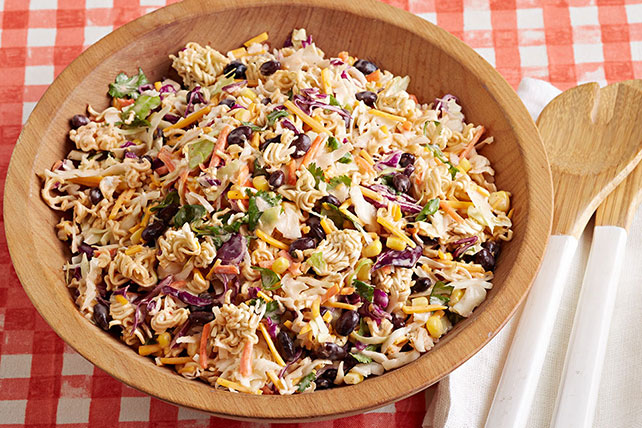 Crunchy Ramen Taco Salad