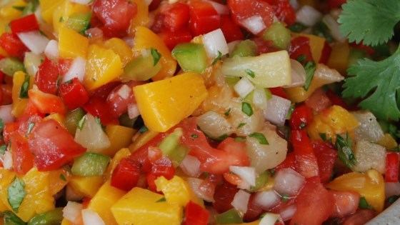 Mango, Peach and Pineapple Salsa