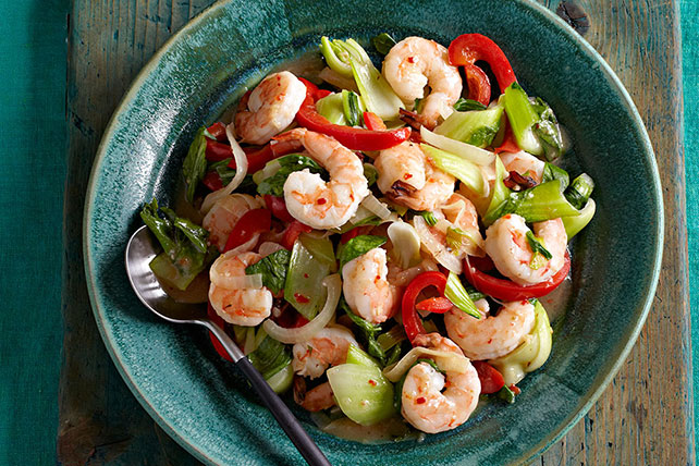 Shrimp & Bok Choy Stir-Fry