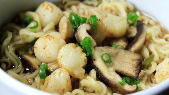 Authentic Japanese Scallop Soup with Ramen Noodles