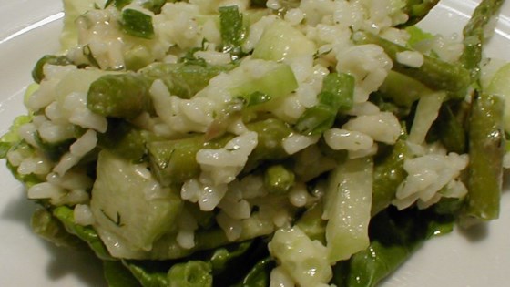 Rice, Asparagus and Cucumber Salad